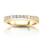 14k Yellow Gold .25tdw Diamond Wedding Band