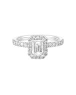 Lab Grown Emerald Cut Engagement Ring