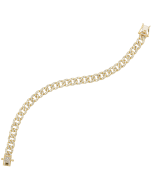 14k Yellow Gold Diamond Bracelet 2 1/2ctw