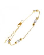 Golden Elegance Diamond Bracelet .10ctw