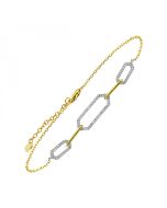 Golden Sparkle .20ctw Diamond Bracelet
