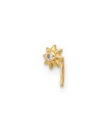 Briar 14k 23 Gauge CZ Sun Nose Stud