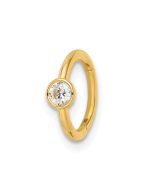 Solea 14k 16 Gauge Polished CZ Cartilage Ring