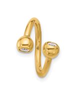 Orion 14k 14 Gauge Polished CZ Cartilage Ring