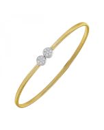 14k Diamond Bangle 1/6 CTW