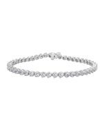 5ctw Diamond Tennis Bracelet Laying in Circle