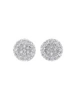 CZ Cluster Stud Earrings