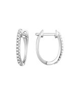 White Gold Mini Hoop Earrings