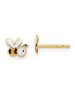 Clover Cloud 14k Madi K Enamel Bumble Bee Post Earrings