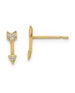 Glow 14k Madi K CZ Arrow Post Earrings