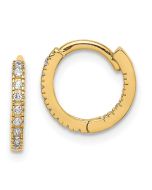 Whimsy Boo 14k Madi K CZ Hinged Hoop Earrings