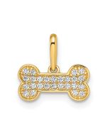 Kite 14k Madi K CZ Dog Bone Pendant