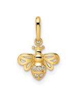 Tiny Star 14k Madi K CZ Bumble Bee Pendant