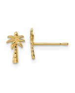 Glimmer Puff 14k Madi K Palm Tree Post Earrings