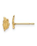 Muffin Nest 14k Madi K Leaf Post Earrings