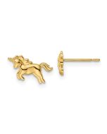 Whimsy Bug 14k Madi K Unicorn Post Earrings