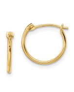 Giggles 14K Madi K Polished Hinged Hoop Earrings