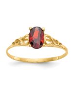 Star Boo 14k Madi K Synthetic Garnet Ring
