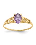 Winky Nook 14k Madi K Synthetic Amethyst Ring
