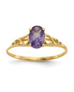 Jellybean Bloom 14k Madi K Synthetic Alexandrite Ring