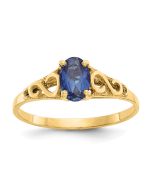 Snowflake Shine 14k Madi K Synthetic Sapphire Spinel Ring