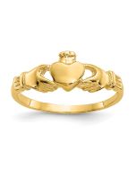 Wiggle Puff 14k Madi K Claddagh Baby Ring