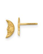 Duckling Joy 14k Madi K Moon w/ face Post Earrings