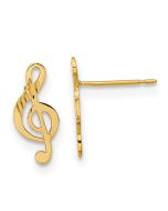 Twinkle 14k Madi K Polished Musical Note Post Earrings
