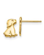 Clover Bug 14k Madi K Sitting Dog Post Earrings