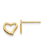 Ripple Bug 14k Madi K Children's Heart Post Earrings
