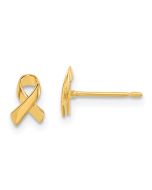Buddy 14k Madi K Awareness Ribbon Post Earrings