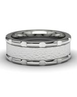 Men's Tungsten Wedding Band Front View