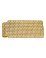 Seraph 14k Men's Textured Basketweave Polished Money Clip