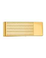 Luzine 14k Men's Textured Money Clip