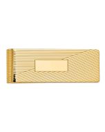 Eros 14k Men's Grooved Polished Money Clip