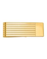  14k Men's Grooved Polished Money Clip