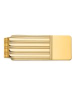 Vellum 14k Men's Grooved Polished Money Clip