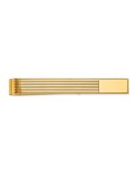 Eros 14k Men's Grooved Engravable Tie Bar