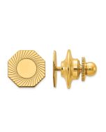 Nocturne 14k Mens Grooved Design Tie Tac
