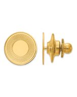 Zephira 14k Mens Circular Textured Tie Tac