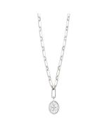 14k White Gold Diamond Pendant