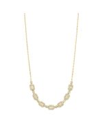 14k Yellow  Gold Diamond Necklace