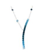 14kt White Gold Bellarri Swiss and London Blue Topaz Pendant