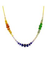 Princessa Multi Sapphire Necklace