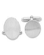 Lumine Sterling Silver Rhodium-plated Cuff Links