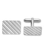 Eros Sterling Silver Rhodium-plated Cuff Links