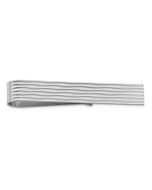Cadenza Sterling Silver Rhodium-plated Tie Bar