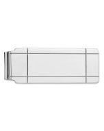 Cadenza Sterling Silver Rhodium-plated Money Clip