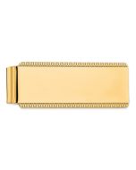 Marin Sterling Silver Gold-plated Satin Front Satin Back Money Clip