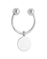 Valora Sterling Silver Rhodium Plated Key Chain